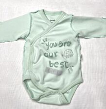 Bebetto Baby Mint Zielone body kamizelka „You’re Our Best Gift” Rozmiar 1-3 miesiące na sprzedaż  Wysyłka do Poland