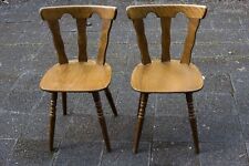 Küchenstühle rustikal Massivholz Eiche braun gebraucht kaufen  Mannheim