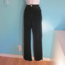 Calça jeans vintage anos 90 Vanderbilt feminina preta tamanho 10 textura aveludada lavável comprar usado  Enviando para Brazil