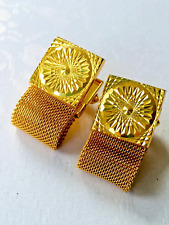 Vintage cufflinks goldtone for sale  Shipping to Ireland