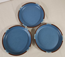 3 platos de postre ensalada azul cielo Dansk Mesa 7,5" gres Japón cerámica natural segunda mano  Embacar hacia Argentina