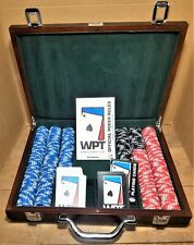 World Poker Tour Set w/ Wood Case  for sale  Fall River