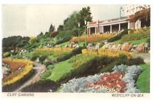 CLIFF GARDENS, WESTCLIFF-ON-SEA ESSEX, used vintage postcard 1976 postmark for sale  MARLBOROUGH