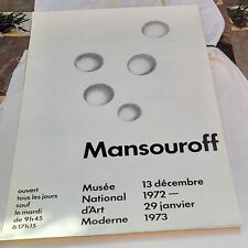 Affiche vintage mansouroff d'occasion  Bruges