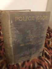 Manual del Código de Policía del Derecho Penal 1881 Howard Vincent 2da Edición Ley Buena , usado segunda mano  Embacar hacia Argentina