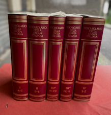 VOCABOLARIO DELLA LINGUA ITALIANA 4 volumi 5 tomi Treccani COMPLETA usato  Catania