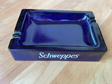 Schweppes blue glass for sale  BIRMINGHAM