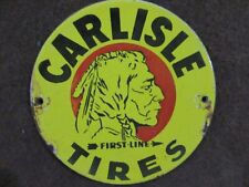 Usado, Placa de metal esmaltada pneus Carlisle porcelana tamanho 6 polegadas comprar usado  Enviando para Brazil