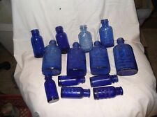Usado, Lote de 13 botellas vintage azul cobalto segunda mano  Embacar hacia Argentina