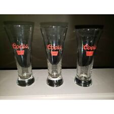 3 vasos de cerveza premium de colección Coors Banquet 8 oz vaso Pilsner segunda mano  Embacar hacia Argentina