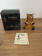 Langham glass bear for sale  KETTERING