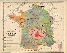 Géologique carte ancienne d'occasion  Pau