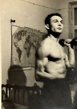 1952 Handsome Muscular Man Bodybuilder Affectionate Guy Gay int Vintage Photo for sale  Shipping to South Africa