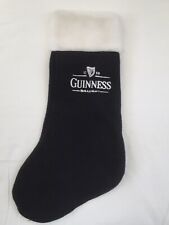 GUINNESS Christmas Stocking SIX NATIONS RUGBY MEMORABILIA Black & White 37x23cms for sale  Shipping to South Africa