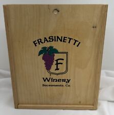 Caixa de vinho Frasinetti's Winery Sacramento, CA, usado comprar usado  Enviando para Brazil
