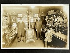 Antigua fotografía de gabinete de 1920 fuente de soda tienda de dulces publicidad segunda mano  Embacar hacia Argentina