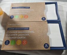 Miracle Made Laundry Detergent Sheets, Scent-Free - Lot of 2, used for sale  Shipping to South Africa