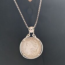 Vintage Morgan Dollar Pendant with Silver Plated Decorative Coin for Friend'Gift for sale  Shipping to South Africa