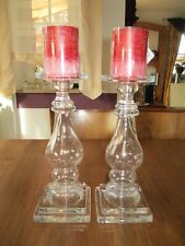 Kerzenhalter glas transparent gebraucht kaufen  Schierling
