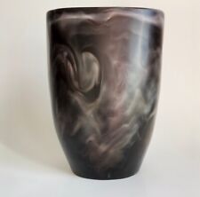 Vaso de resina Dinosaur Designs grande redemoinho esfumaçado design australiano preto marrom cinza comprar usado  Enviando para Brazil
