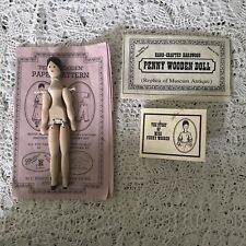 Usado, Kit de boneca Miss Penny Peg madeira padrão 7" réplica de boneca história museu comprar usado  Enviando para Brazil