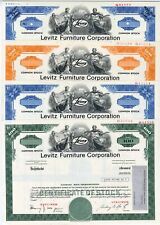 PA. Levitz Furniture Corp., 1975, surtido de certificados de stock de muestras segunda mano  Embacar hacia Argentina