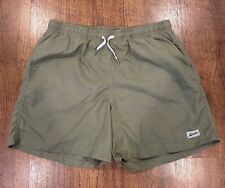 Bather Mens Lined Swim Trunks Drawstring Pockets Large Green for sale  Shipping to South Africa