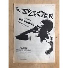 Selecter whisper poster for sale  CHESTERFIELD