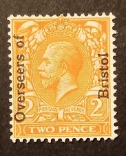 1913 (?) 2pence overprint ""overseers of Bristol"" King George V for sale  Shipping to South Africa