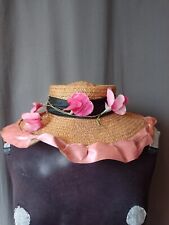 Antique straw hat d'occasion  Expédié en Belgium