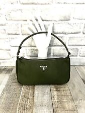 PRADA Mini NECESSAIRE ARMY Verde Tessuto NYLON Y2K # 21 EUC! Autêntico! RARO! comprar usado  Enviando para Brazil