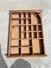 Vintage Wood Curio Trinket Wall Hanging Shelf 21 Openings 13x17.5x2.5” Hearts for sale  Shipping to South Africa