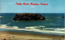 Table Rock Landmark Bandon Oregon Scenic Coastline Ocean Beach Chrome Postcard for sale  Shipping to South Africa
