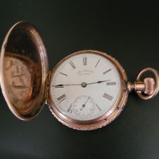 Reloj Bolsillo AMERICAN WALTHAM WATCH CO 54 Gramos Oro Rosa 10K 1887 segunda mano  Embacar hacia Argentina