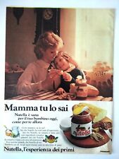 Nutella Ferrero Pubblicità Werbung 1984 Italian Magazine Advertising 31x23 cm, usado segunda mano  Embacar hacia Argentina