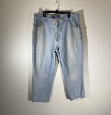 Vintage 90s Structure Jeans Mens Relaxed Fit Baggy Light Wash Pants Fits 40x28, used for sale  Shipping to South Africa