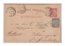 transvaal 1892 Pretoria to Holland via Capetown 5d (1d 4d stamp) and UK for sale  Shipping to South Africa