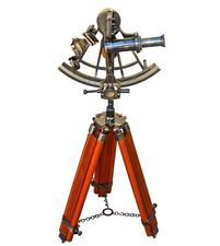 Instrumentos sextantes náuticos antigos de latão sólido navegação 8" funcionando e suporte comprar usado  Enviando para Brazil