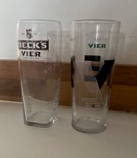 Becks vier glass for sale  BATH