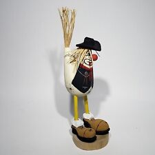 Arte popular navajo galo galinha palhaço ocidental figura de madeira caubói pintado à mão comprar usado  Enviando para Brazil