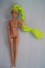Barbie Extra #11 NUDE Doll Neon Green Hair Pizzazz Face Mold Stars Articulated, used for sale  Shipping to South Africa