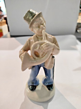 Vintage 1930s Possibly German Porcelain Figurine – Man Playing Horn Rare #5204 for sale  Shipping to South Africa