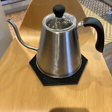 bialetti Coffee Pour Over Kettle Stainless Steel Glass Lid 1 Litre , used for sale  Shipping to South Africa