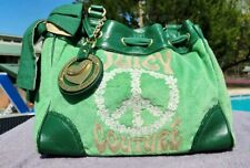 Bolsa Juicy Couture Vintage Verde Veludo Cinto Ombro Arco Charme Daydreamer comprar usado  Enviando para Brazil
