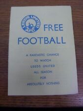 1979/1980 Leeds United: Pools Agent Advertisement - cuatro páginas. El precio incluye R segunda mano  Embacar hacia Argentina
