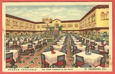 Cartão postal de linho TRAMOR CAFETERIA, ST. PETERSBURG, FLORIDA - 1939, usado comprar usado  Enviando para Brazil