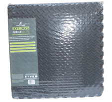 PROSOURCEFIT 24" x 24" Exercise Puzzle Mat 1/2" (6)  Interlocking tiles 24sq ft for sale  Shipping to South Africa