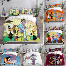 Conjunto de roupa de cama Bugs Bunny Looney Tunes capa de edredom 3D fronha colcha solteiro comprar usado  Enviando para Brazil