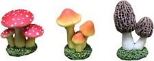 3pcs miniature toadstools for sale  Shipping to Ireland