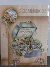 Vintage wedding card for sale  Epping